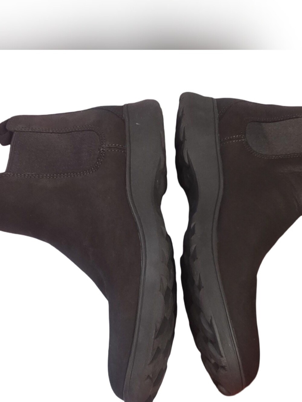 Vionic Brown Chelsea Slip-On Ankle Boots Suede Water Resistant Walking Casual - Picture 9 of 9